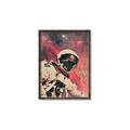 Picture of Astronaut in  Space _GroupedProduct_Rectangle_Portrait_Canvas_Framed_