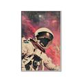 Picture of Astronaut in  Space _GroupedProduct_Rectangle_Portrait_Canvas_Framed_