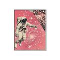 Picture of Astronaut in  Space _GroupedProduct_Rectangle_Portrait_Canvas_Framed_