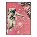 Picture of Astronaut in  Space _GroupedProduct_Rectangle_Portrait_Canvas_Framed_