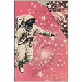 Picture of Astronaut in  Space _GroupedProduct_Rectangle_Portrait_Canvas_Framed_