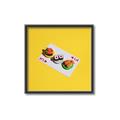 Picture of Sushi Selection on a Playing Card _GroupedProduct_Square_Canvas_Framed_