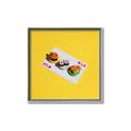 Picture of Sushi Selection on a Playing Card _GroupedProduct_Square_Canvas_Framed_