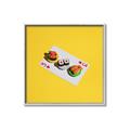 Picture of Sushi Selection on a Playing Card _GroupedProduct_Square_Canvas_Framed_