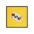 Picture of Sushi Selection on a Playing Card _GroupedProduct_Square_Canvas_Framed_