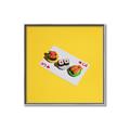 Picture of Sushi Selection on a Playing Card _GroupedProduct_Square_Canvas_Framed_