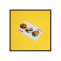 Picture of Sushi Selection on a Playing Card _GroupedProduct_Square_Canvas_Framed_