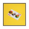 Picture of Sushi Selection on a Playing Card _GroupedProduct_Square_Canvas_Framed_