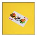 Picture of Sushi Selection on a Playing Card _GroupedProduct_Square_Canvas_Framed_