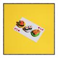 Picture of Sushi Selection on a Playing Card _GroupedProduct_Square_Canvas_Framed_