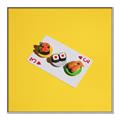Picture of Sushi Selection on a Playing Card _GroupedProduct_Square_Canvas_Framed_