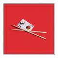 Picture of Sushi card _GroupedProduct_Square_Canvas_Framed_