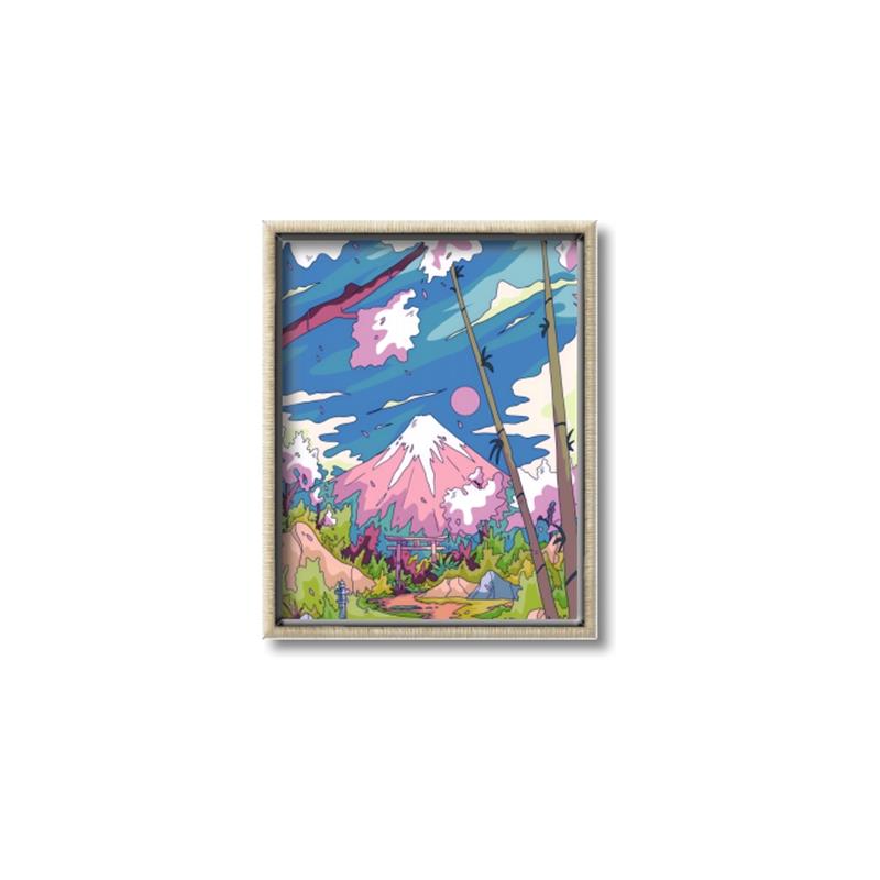 Picture of The Way To the Mountain _GroupedProduct_Rectangle_Portrait_Canvas_Framed_
