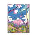 Picture of The Way To the Mountain _GroupedProduct_Rectangle_Portrait_Canvas_Framed_