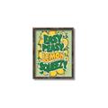 Picture of Easy Peasy Lemon Squeezy Typography Poster _GroupedProduct_Rectangle_Portrait_Canvas_Framed_