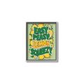 Picture of Easy Peasy Lemon Squeezy Typography Poster _GroupedProduct_Rectangle_Portrait_Canvas_Framed_