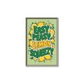 Picture of Easy Peasy Lemon Squeezy Typography Poster _GroupedProduct_Rectangle_Portrait_Canvas_Framed_