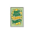 Picture of Easy Peasy Lemon Squeezy Typography Poster _GroupedProduct_Rectangle_Portrait_Canvas_Framed_