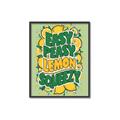 Picture of Easy Peasy Lemon Squeezy Typography Poster _GroupedProduct_Rectangle_Portrait_Canvas_Framed_