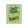 Picture of Easy Peasy Lemon Squeezy Typography Poster _GroupedProduct_Rectangle_Portrait_Canvas_Framed_