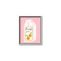 Picture of Orange Juice Poster _GroupedProduct_Rectangle_Portrait_Canvas_Framed_