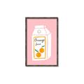 Picture of Orange Juice Poster _GroupedProduct_Rectangle_Portrait_Canvas_Framed_
