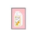 Picture of Orange Juice Poster _GroupedProduct_Rectangle_Portrait_Canvas_Framed_