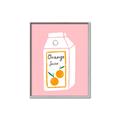 Picture of Orange Juice Poster _GroupedProduct_Rectangle_Portrait_Canvas_Framed_