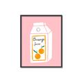 Picture of Orange Juice Poster _GroupedProduct_Rectangle_Portrait_Canvas_Framed_
