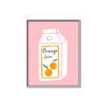 Picture of Orange Juice Poster _GroupedProduct_Rectangle_Portrait_Canvas_Framed_