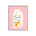 Picture of Orange Juice Poster _GroupedProduct_Rectangle_Portrait_Canvas_Framed_