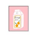 Picture of Orange Juice Poster _GroupedProduct_Rectangle_Portrait_Canvas_Framed_