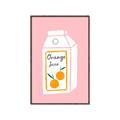Picture of Orange Juice Poster _GroupedProduct_Rectangle_Portrait_Canvas_Framed_