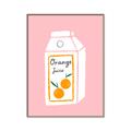 Picture of Orange Juice Poster _GroupedProduct_Rectangle_Portrait_Canvas_Framed_