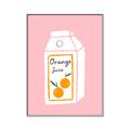 Picture of Orange Juice Poster _GroupedProduct_Rectangle_Portrait_Canvas_Framed_