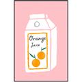 Picture of Orange Juice Poster _GroupedProduct_Rectangle_Portrait_Canvas_Framed_