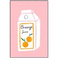 Picture of Orange Juice Poster _GroupedProduct_Rectangle_Portrait_Canvas_Framed_