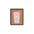 Picture of Caffeeine Queen Poster _GroupedProduct_Rectangle_Portrait_Canvas_Framed_