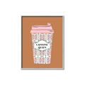 Picture of Caffeeine Queen Poster _GroupedProduct_Rectangle_Portrait_Canvas_Framed_