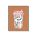 Picture of Caffeeine Queen Poster _GroupedProduct_Rectangle_Portrait_Canvas_Framed_