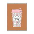 Picture of Caffeeine Queen Poster _GroupedProduct_Rectangle_Portrait_Canvas_Framed_