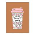 Picture of Caffeeine Queen Poster _GroupedProduct_Rectangle_Portrait_Canvas_Framed_