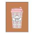 Picture of Caffeeine Queen Poster _GroupedProduct_Rectangle_Portrait_Canvas_Framed_