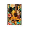 Picture of Music Guitar Collage  _GroupedProduct_Rectangle_Portrait_Canvas_Framed_