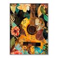 Picture of Music Guitar Collage  _GroupedProduct_Rectangle_Portrait_Canvas_Framed_