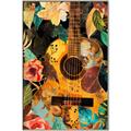 Picture of Music Guitar Collage  _GroupedProduct_Rectangle_Portrait_Canvas_Framed_