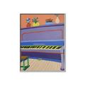 Picture of Retro Style Piano _GroupedProduct_Rectangle_Portrait_Canvas_Framed_
