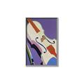 Picture of Retro Style Violin _GroupedProduct_Rectangle_Portrait_Canvas_Framed_