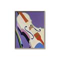 Picture of Retro Style Violin _GroupedProduct_Rectangle_Portrait_Canvas_Framed_