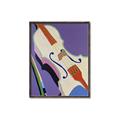 Picture of Retro Style Violin _GroupedProduct_Rectangle_Portrait_Canvas_Framed_